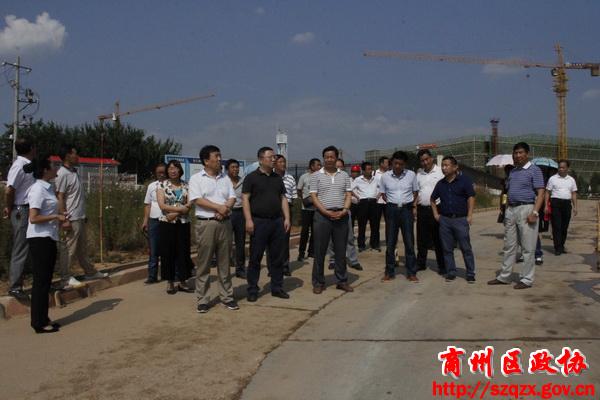 商州政协十四届常委集体视察全区重点项目建设工作