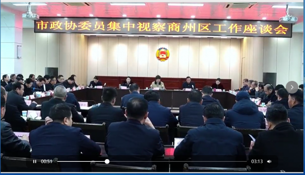 商洛市政协委员集中视察商州区工作