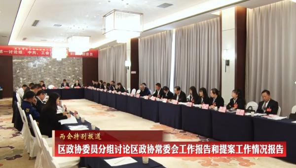 区政协委员分组讨论区政协常委会工作报告和提案工作情况报告